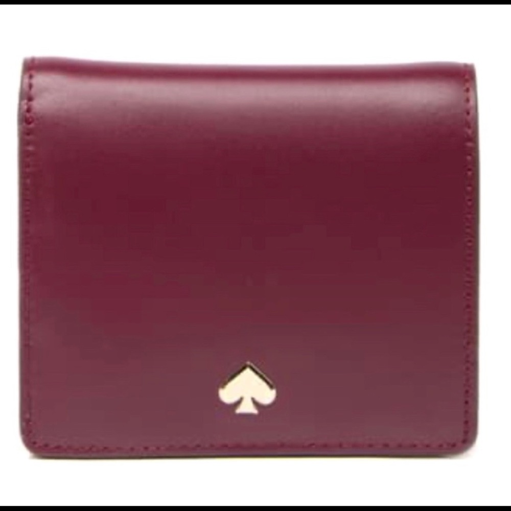 Kate Spade NY Wallet Nadine Small Leather Bi-Fold Wallet Snap Button - Picture 5 of 5
